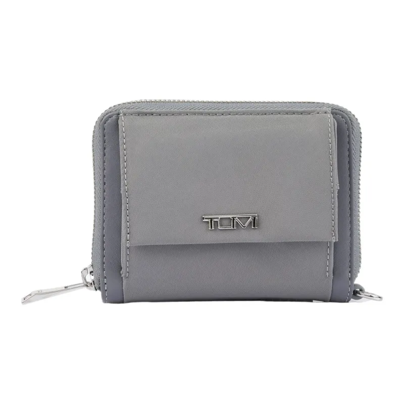 TUMI Voyageur Nylon Coin Purse Wallet Regular Women's Gray Mist-0