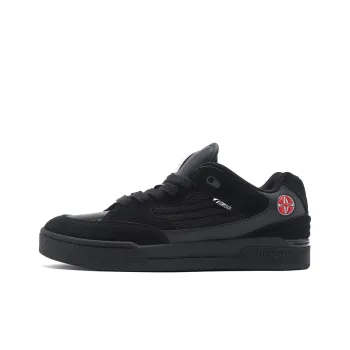 Vision Street Wear Savvy Puffy Shoes Low Top Skateboard Shoes Unisex Black Warrior