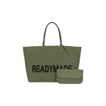 READYMADE Cotton Handbag Shoulder Bag Men's Khaki