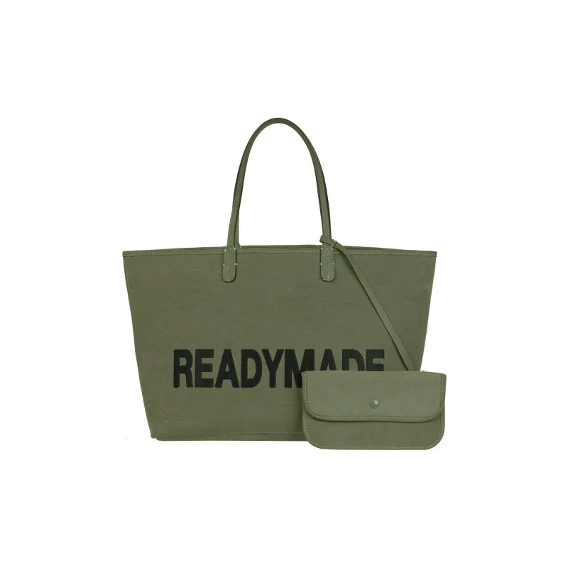 READYMADE Cotton Handbag Shoulder Bag Men's Khaki-0
