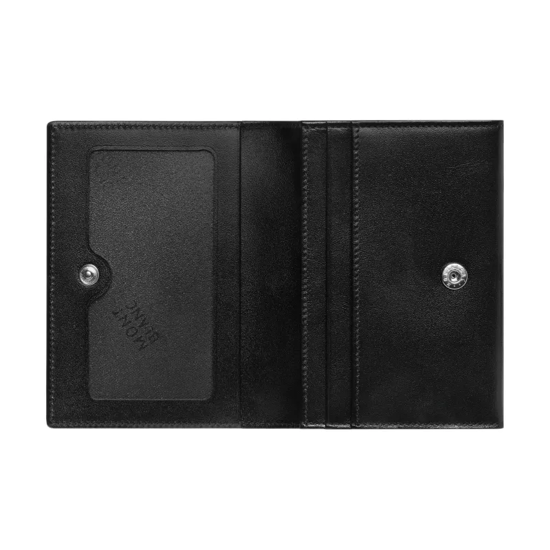MONTBLANC Meisterstuck Full Grain Cow Leather Card Holder Men's Black-2