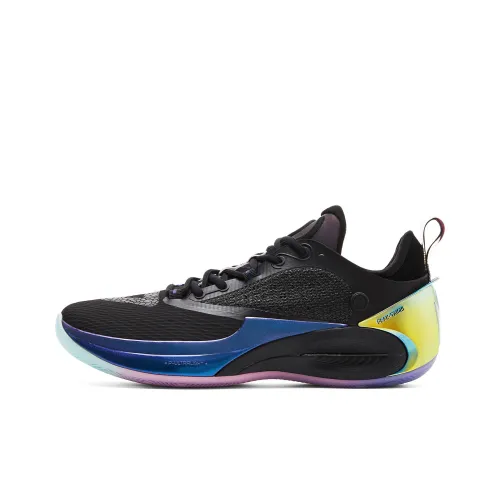 PEAK Wiggins AW2 Basketball Shoes Men Low-Top All Black