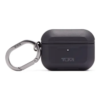 TUMI Leather Storage Bags Earphone Cases Men's Black