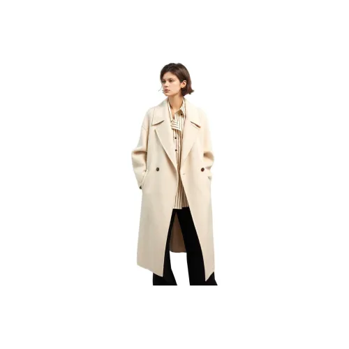 ELLE Coats Women's Off White