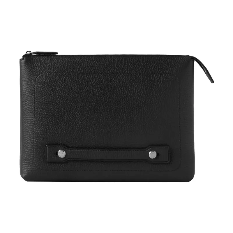 Mulberry Textured Leather Laptop Handheld Bag Men's Black-0
