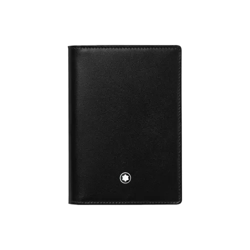 MONTBLANC Meisterstuck Full Grain Cow Leather Card Holder Men's Black