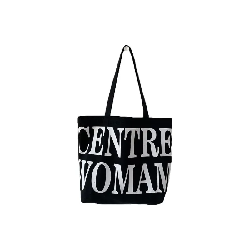 PINK·LAND Canvas Canvas Bag Shoulder Bags Regular Women's Beige/Black-6