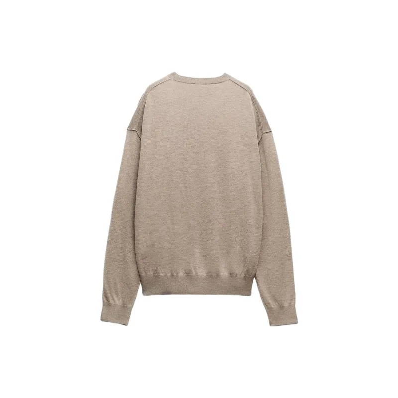 ZARA Sweater Women's Zebra Print Mink-1