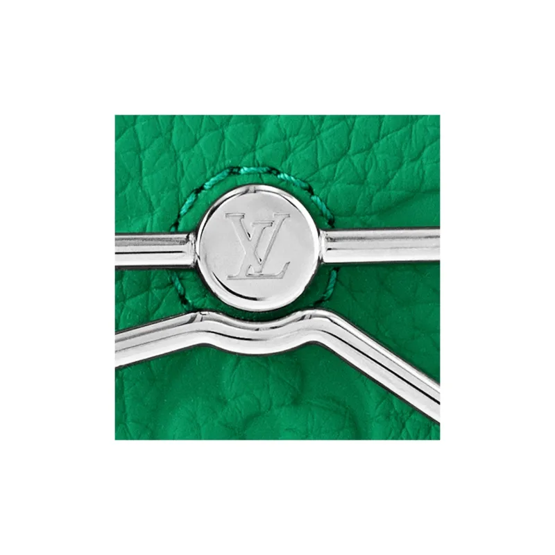 LOUIS VUITTON Steamer Leather Shoulder Bag Crossbody Bag Mini Men's Green-4