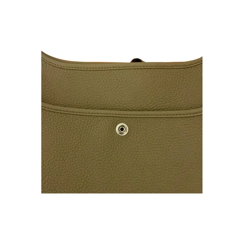 HERMES Evelyne Clemence Bullock Leather Ivorie Crossbody Bag Shoulder Bag Regular Women's Malafa Beige-4