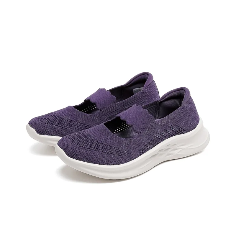 Mulinsen Cushioning, Moisture Wicking, Height Increasing, Lightweight, Breathable Low Top Casual Shoes Women's Purple-2