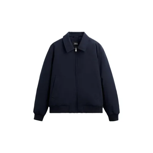 ZARA Jackets Men Blue