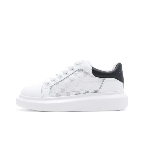 C°BANNER Low Top Skateboard shoes Bold Women's Black White