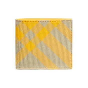 Burberry Polyester Coin Purse Wallet Women's Yellow