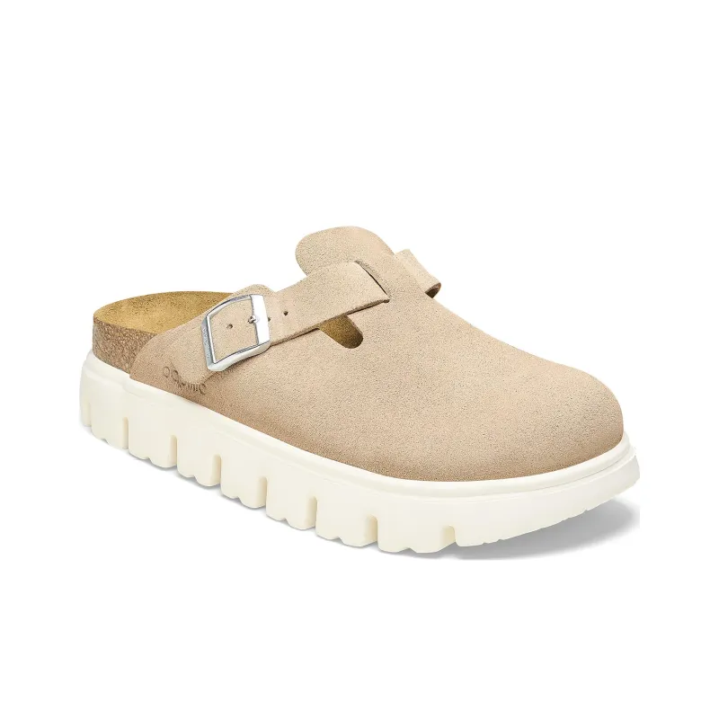 Birkenstock Boston Chunky Suede Warm Sand Narrow Women's-2