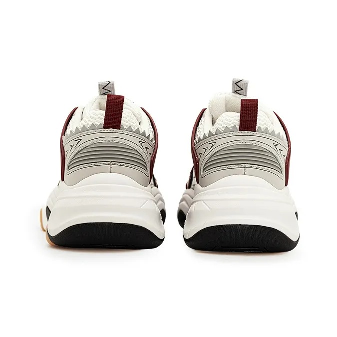 VILNEX Low Top Chunky Sneakers Unisex Burgundy-4