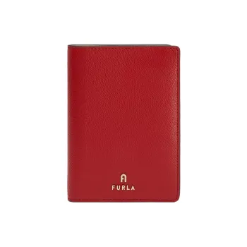 Furla Textured Leather Passport Clip Regular Women's Venetian Red