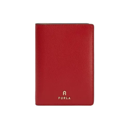 Furla Textured Leather Passport Clip Regular Women's Venetian Red