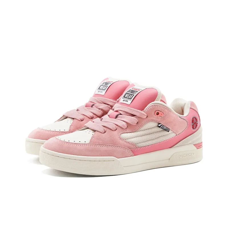 Vision Street Wear Savvy Puffy Shoes Low Top Skateboard Shoes Unisex Milkshake Pink-2