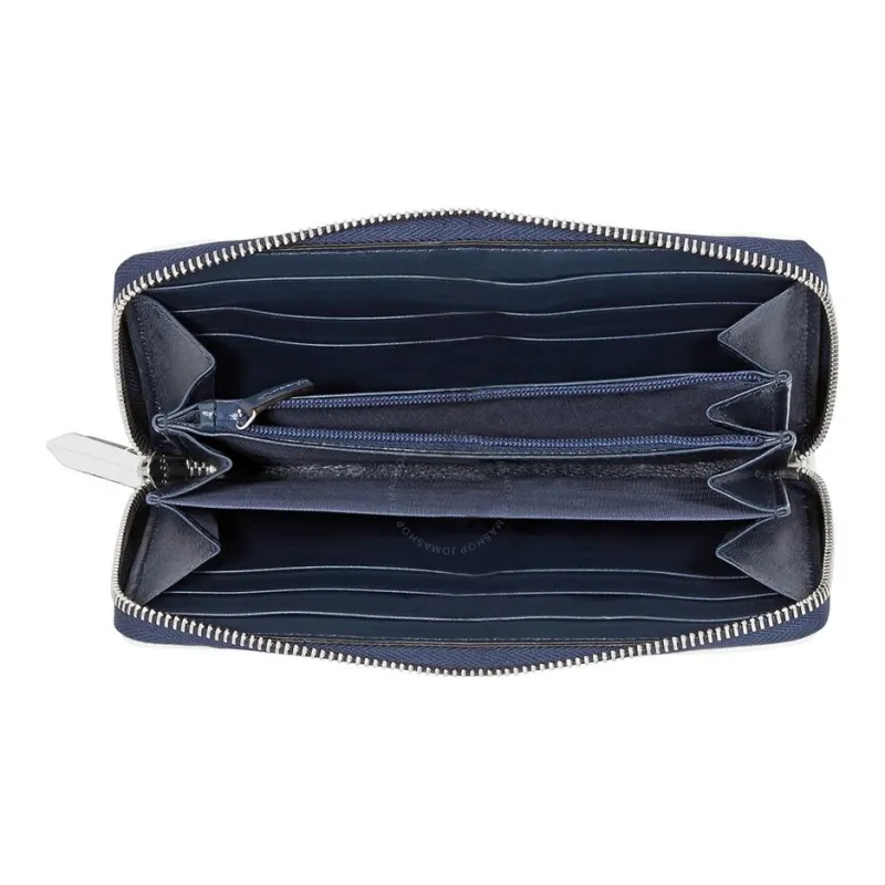 GUCCI GG Marmont Leather Wallet Women's Blue-4