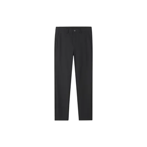 Shirt Lao Luo Casual Pants Men Black