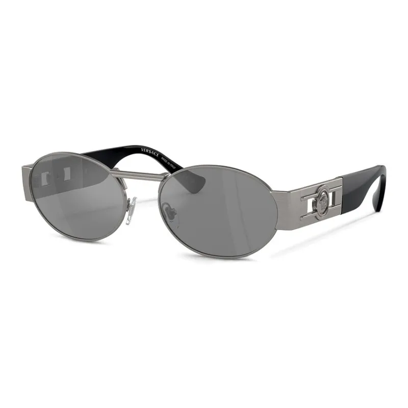 VERSACE Eyewear Medusa motif Oval frame Sunglasses-0