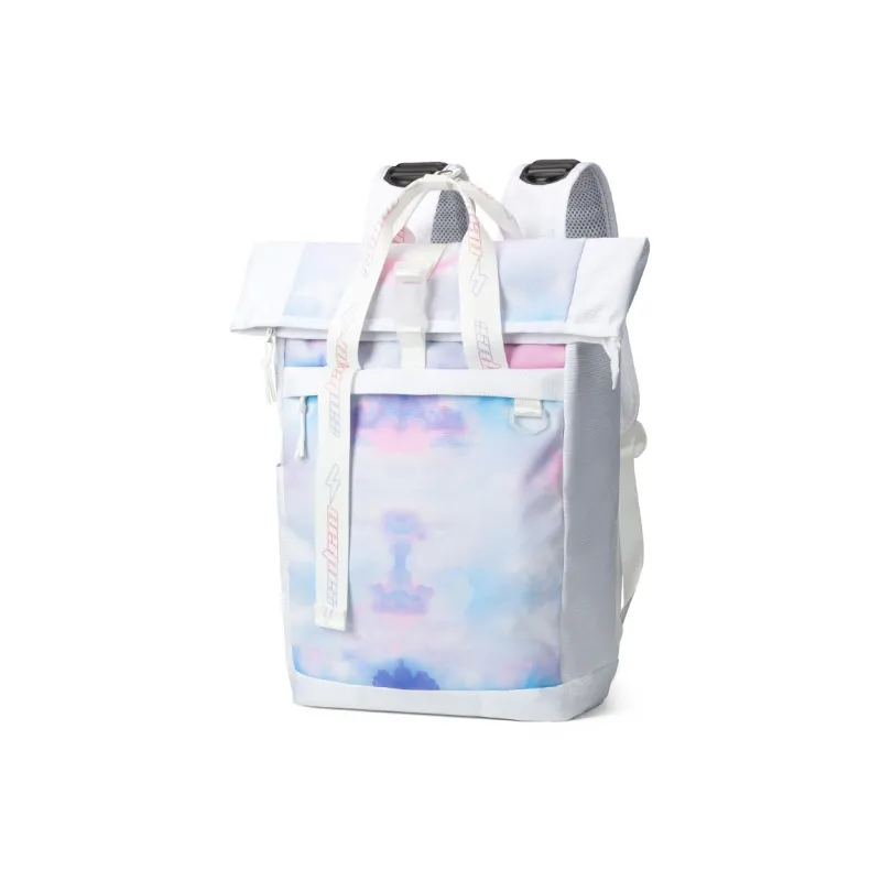 LOVERPUSS Polyester Backpack Regular Unisex Dazzling Color White-3