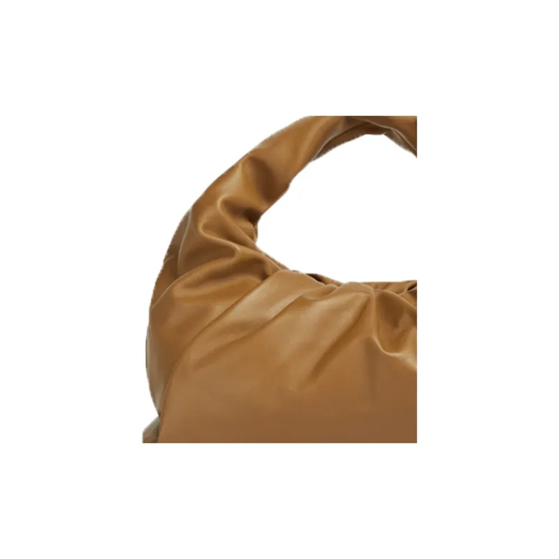 Bottega Veneta Cow Leather Clutch Regular Women's Dark Camel-3