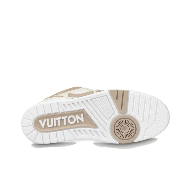 LOUIS VUITTON Skate Low-Top Skateboard Shoes Men's Light Brown-4