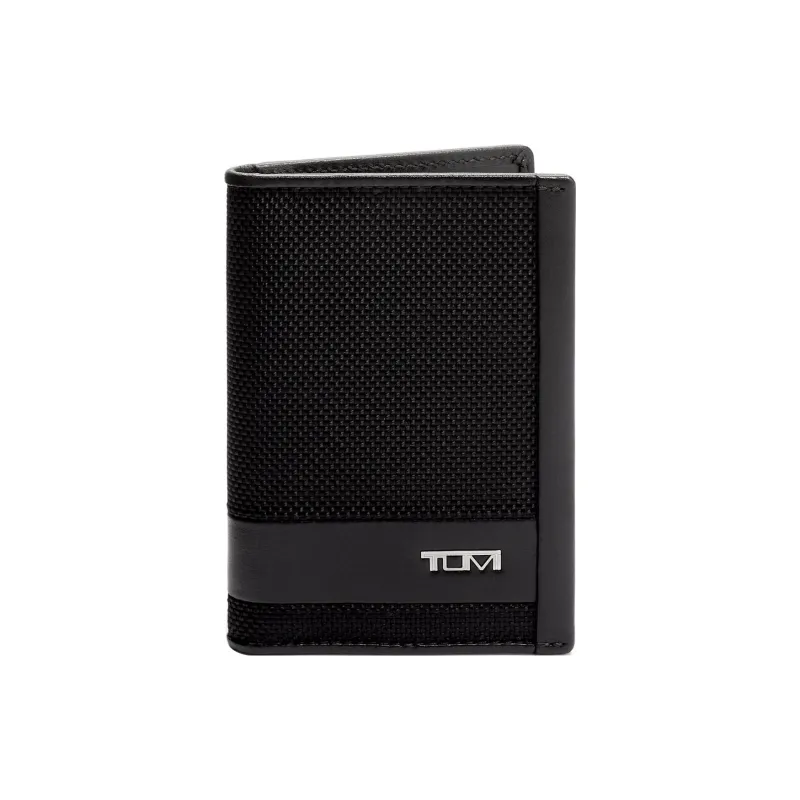 TUMI Alpha Nylon Wallets Card Holders Men's Black-0