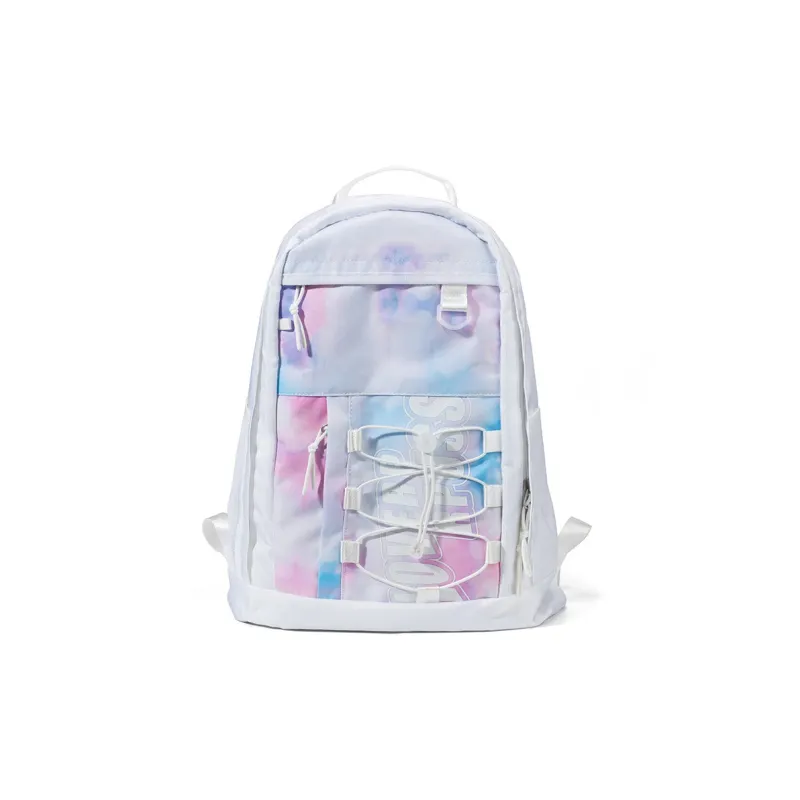 LOVERPUSS Polyester Backpack Regular Unisex Dazzling Color White-1