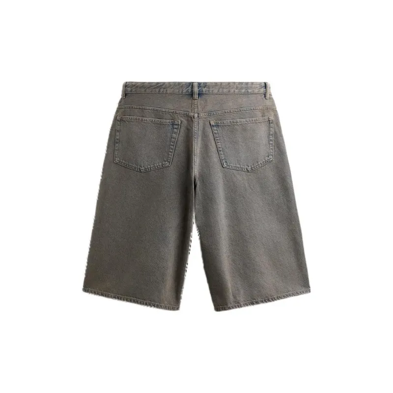 ZARA Denim Shorts Men Blue Gray-1