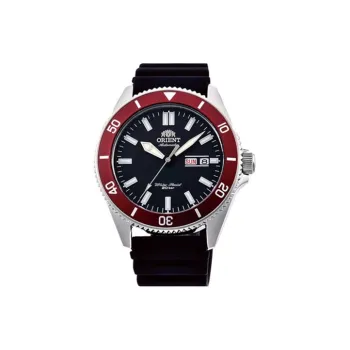 ORIENT Automatic Mechanical Movement Silicone Strap Watch Men's Watches Black Dial RA-AA0011B19A