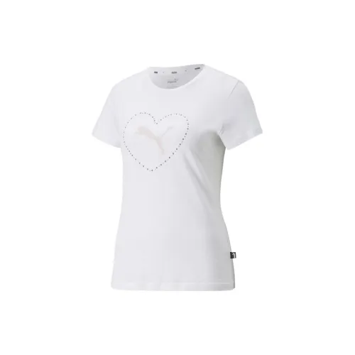 PUMA Valentine's Day T-Shirts Women's White