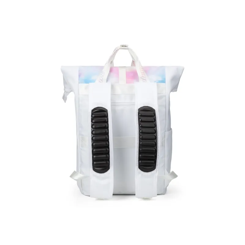 LOVERPUSS Polyester Backpack Regular Unisex Dazzling Color White-4
