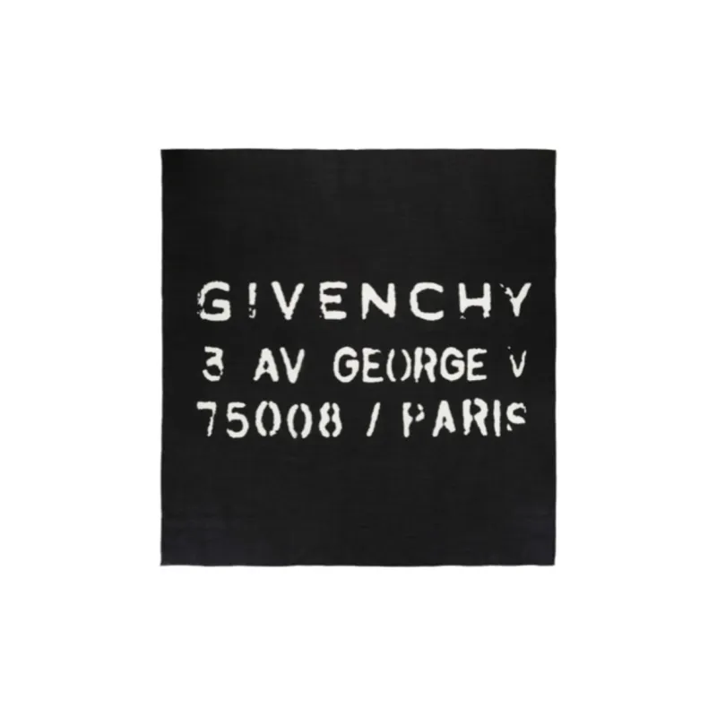 Givenchy Address Logo Print Scarf-0