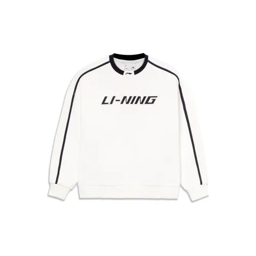 LINING Sports Life Collection Sweatshirts Unisex Ivory