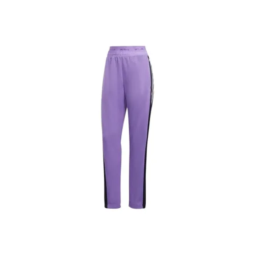 Adidas Knitted Sweatpants Women's Purple