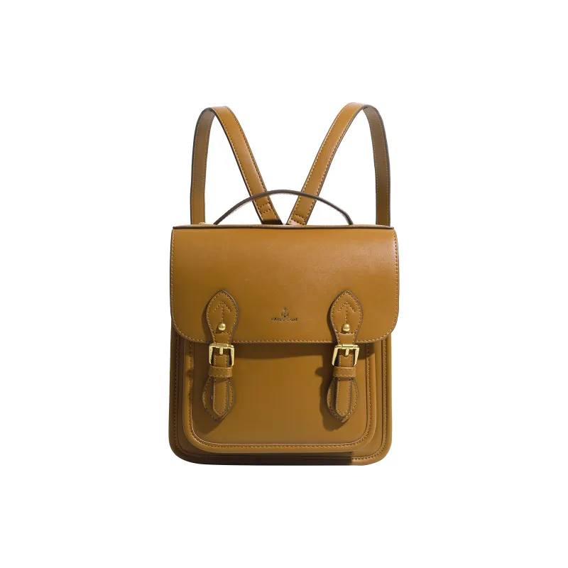 MISS GAIL Artificial Leather PU Backpack Regular Women's Brown/White-1