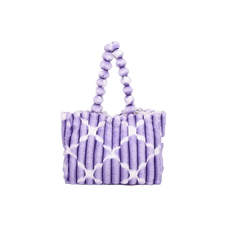 PINK·LAND Cotton Shoulder Bag Regular Women's Khaki/Purple/Pink/Blue-6