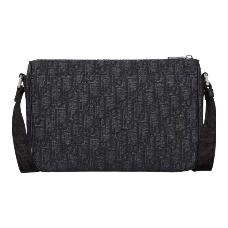 DIOR Oblique Print Shoulder Bag Crossbody Bag Regular Men's Black-2
