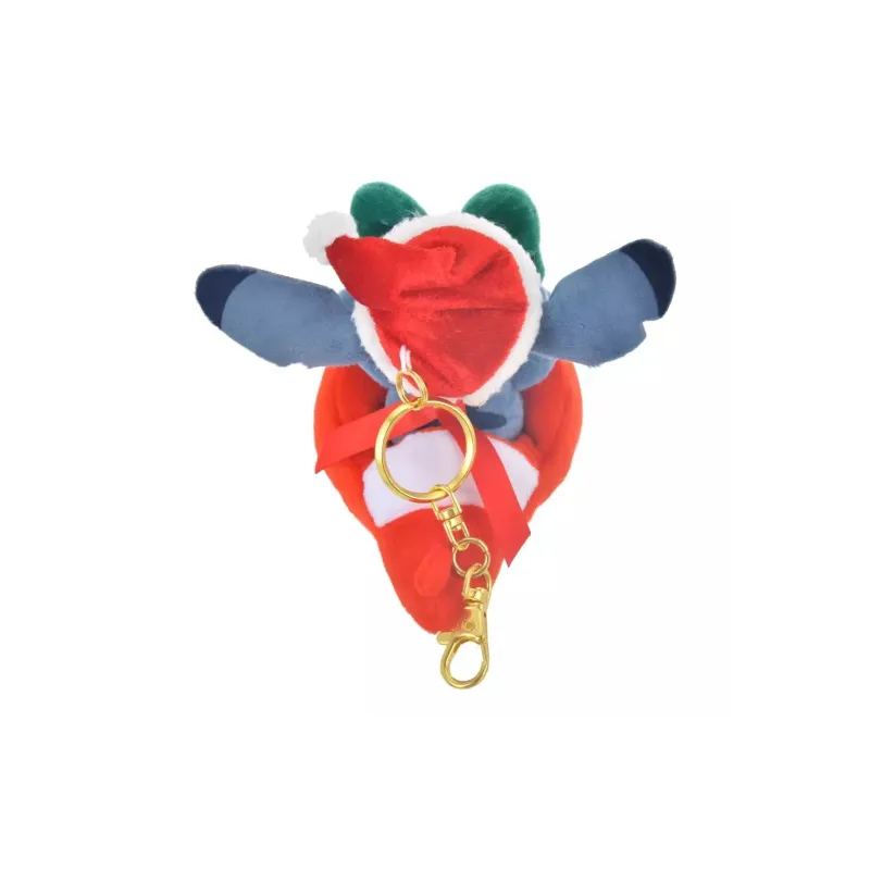 Disney Stitch Christmas Collection Dolls Plush Pendant 11cm High-5