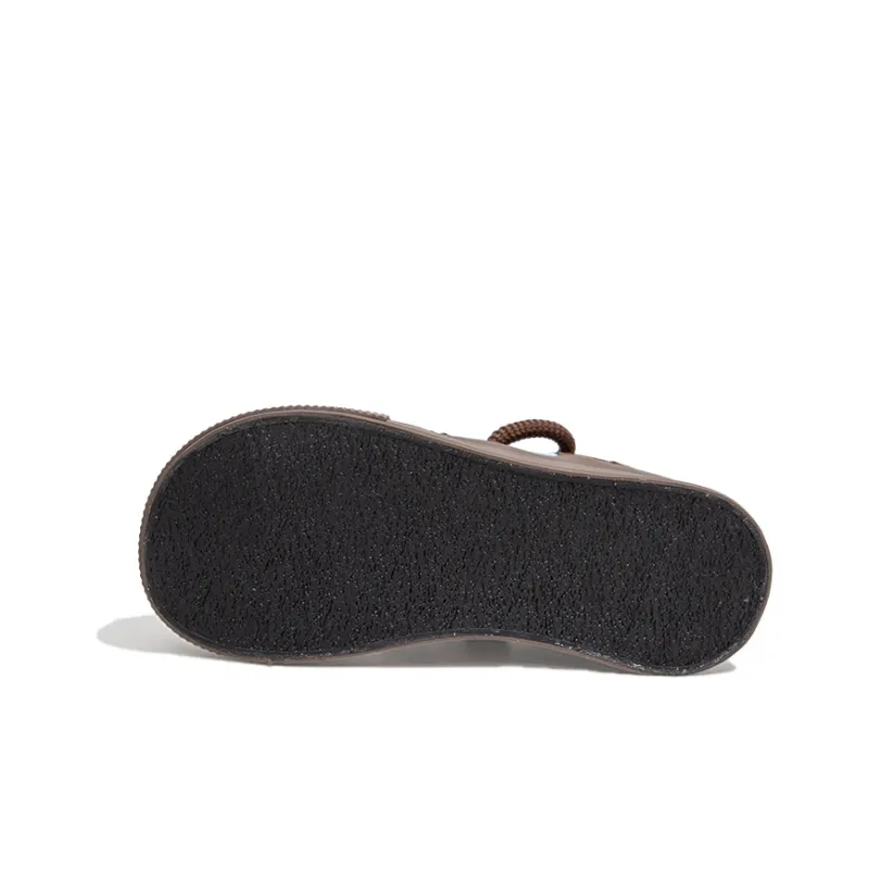 Feiyue Anti Slip Wear Resistant Low Top Skateboard Shoes Women's Brown-4