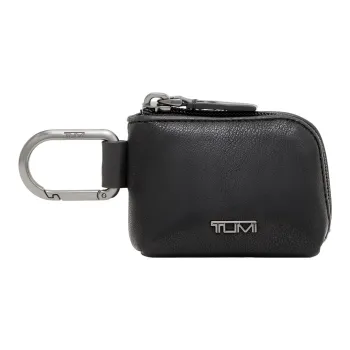TUMI Leather Storage Bags Earphone Cases Men's Black