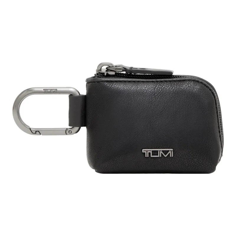 TUMI Leather Storage Bags Earphone Cases Men's Black-0