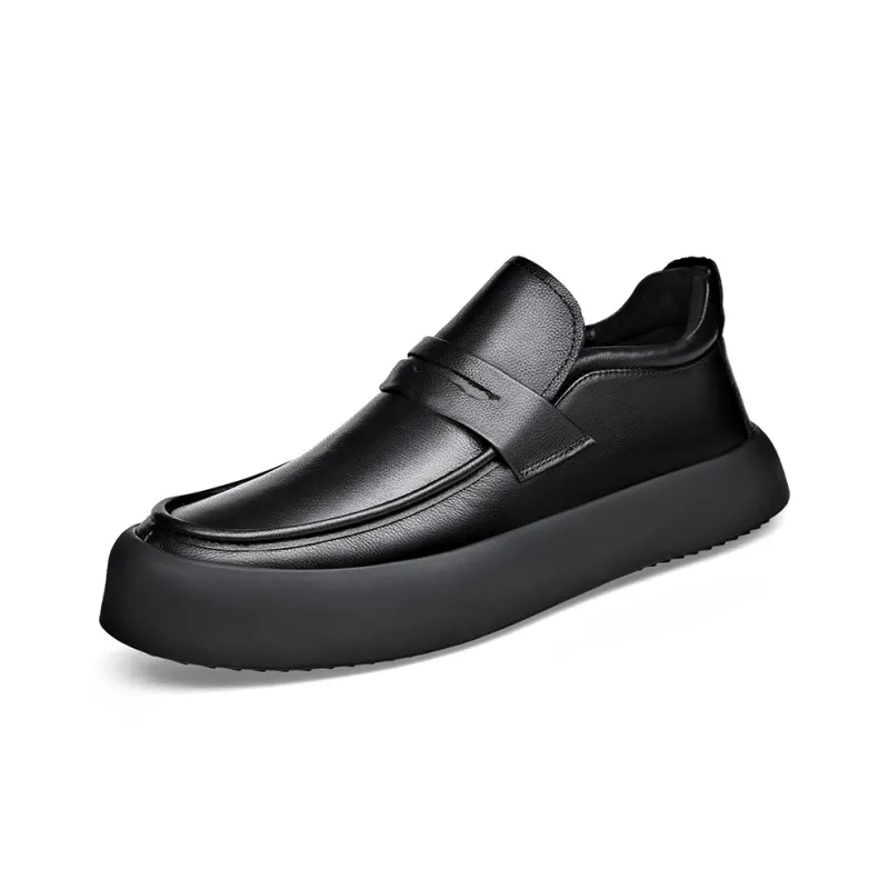 Romon Loafers Men Low Top Black-7