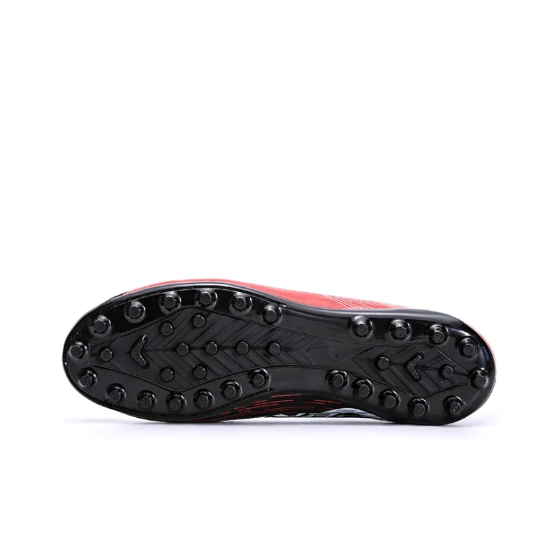 Joma AG Rubber Short Studs Anti Slip And Wear Resistant Support Balance Soccer Shoes Men's Black Red-4