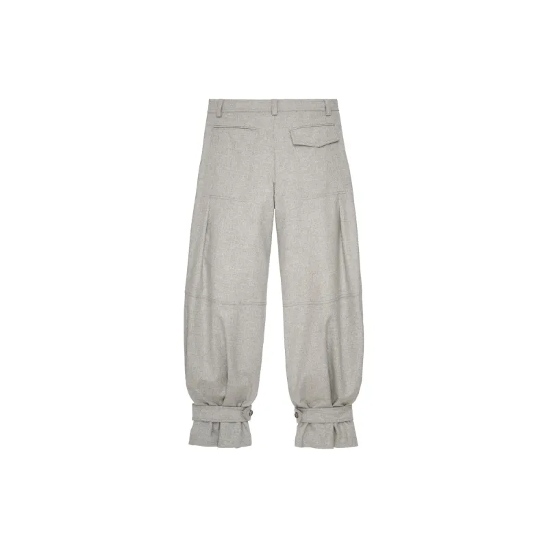 ZARA Casual Pants Women's Zebra Print Gray-1