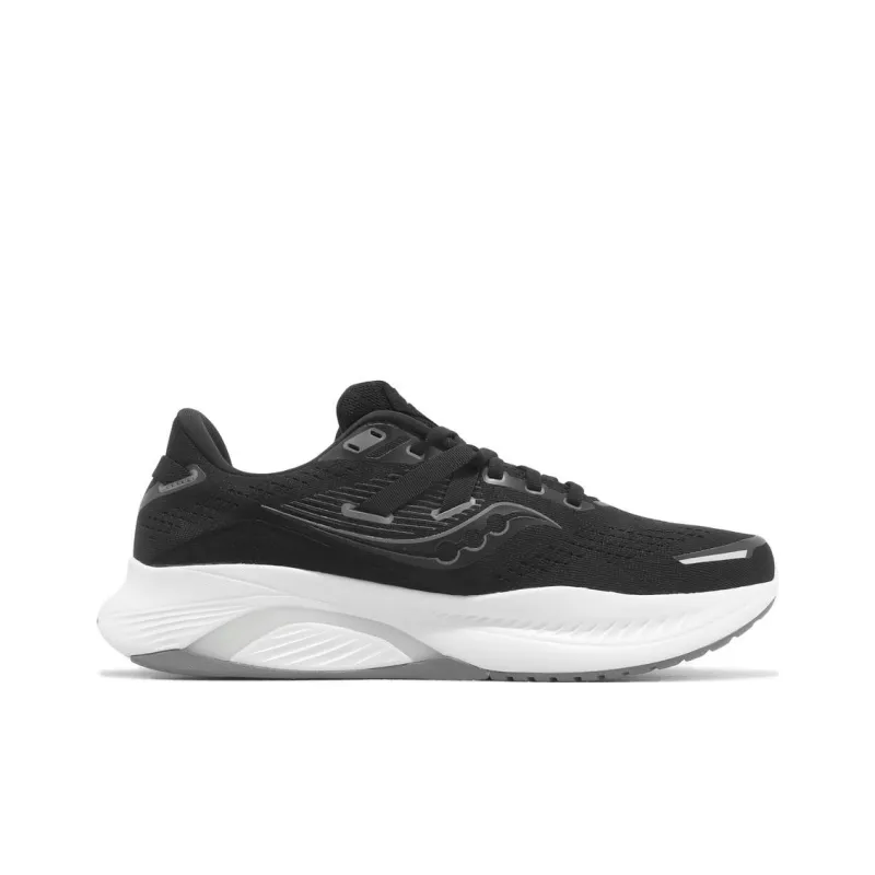 Saucony Guide 16 Durable Breathable Low Top Casual Running Shoes Men's Black Wide-1