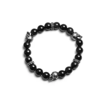 MYSH Bracelets Men Skull Beaded Bracelet